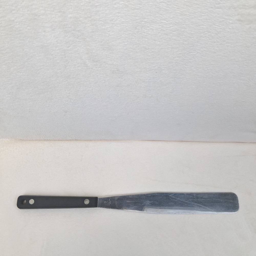 Flint Stainless Steel Cake Icing Spreader Spatula 12" USA Vintage Read